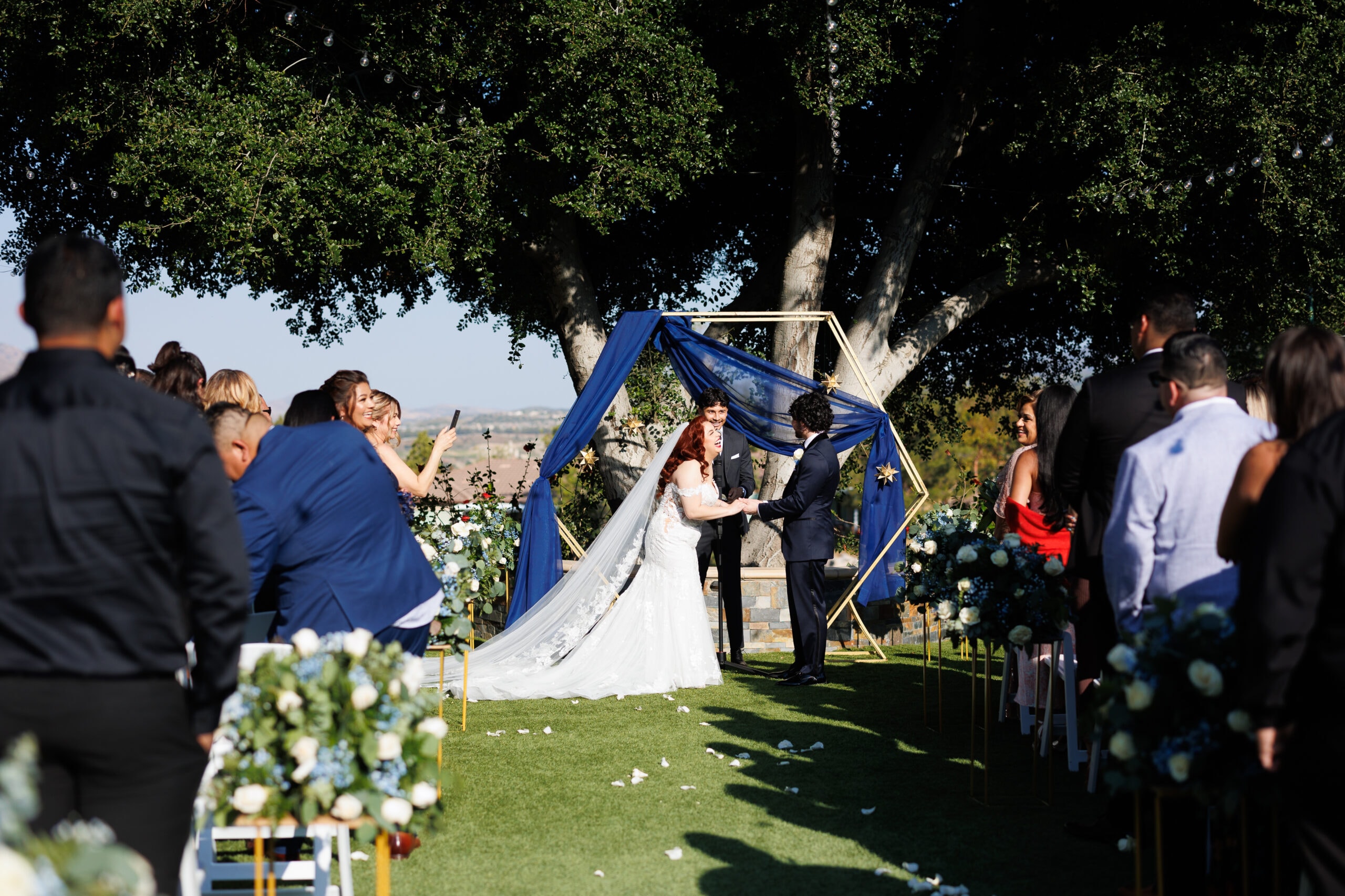 Glen Ivy Golf Club wedding ceremony by Courtney McManaway Photography
